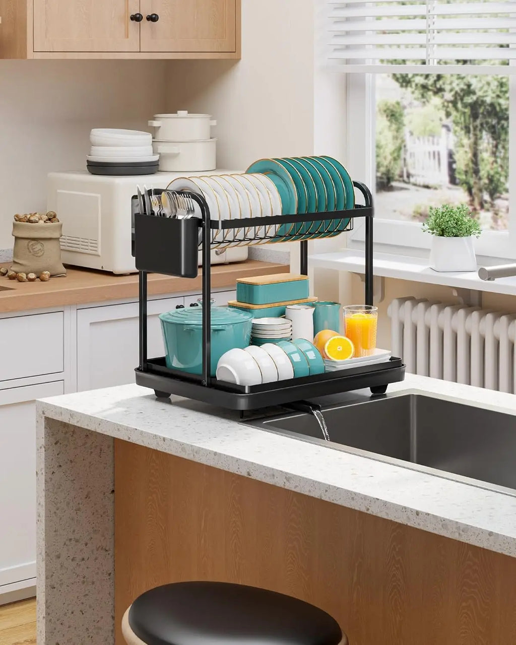2-Tier Dish Drying Rack