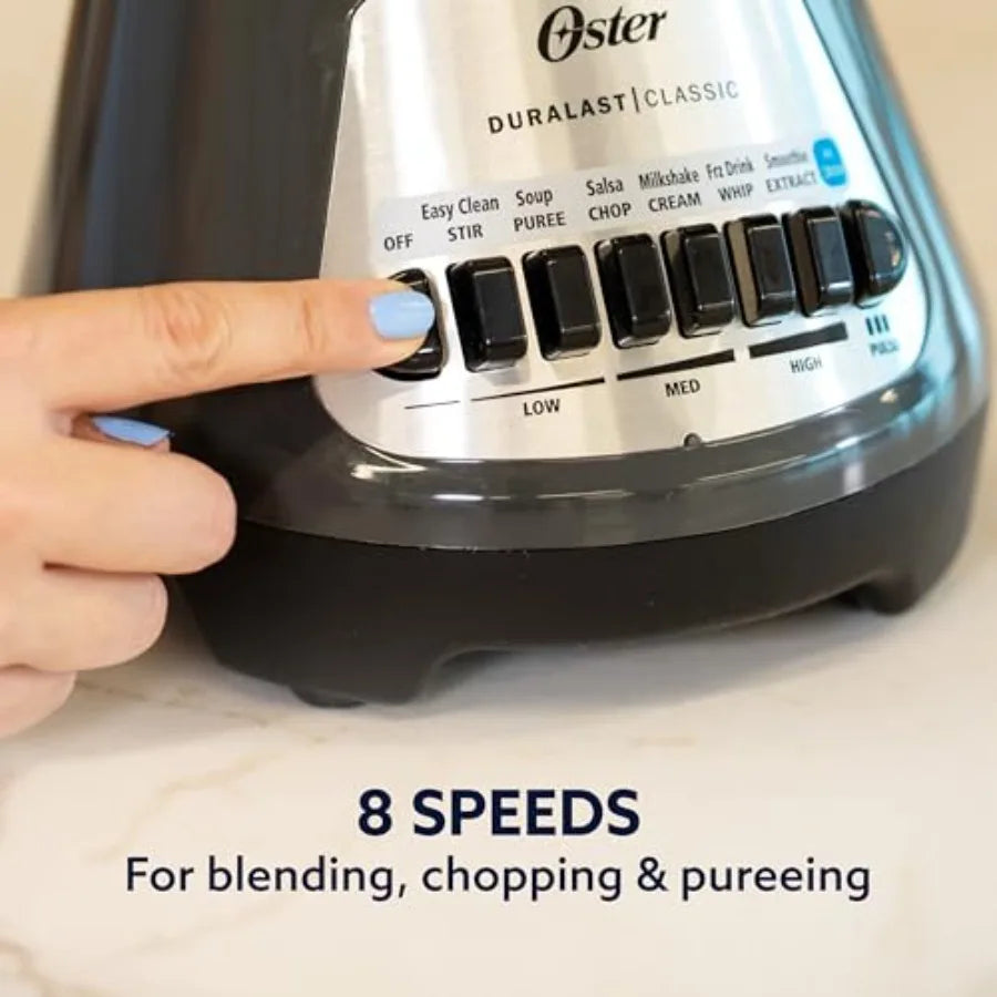 8-Speed Glass Jar Blender