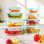 8-Piece Glass Food Container Set