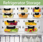 12-Piece Glass Meal Prep Container Set