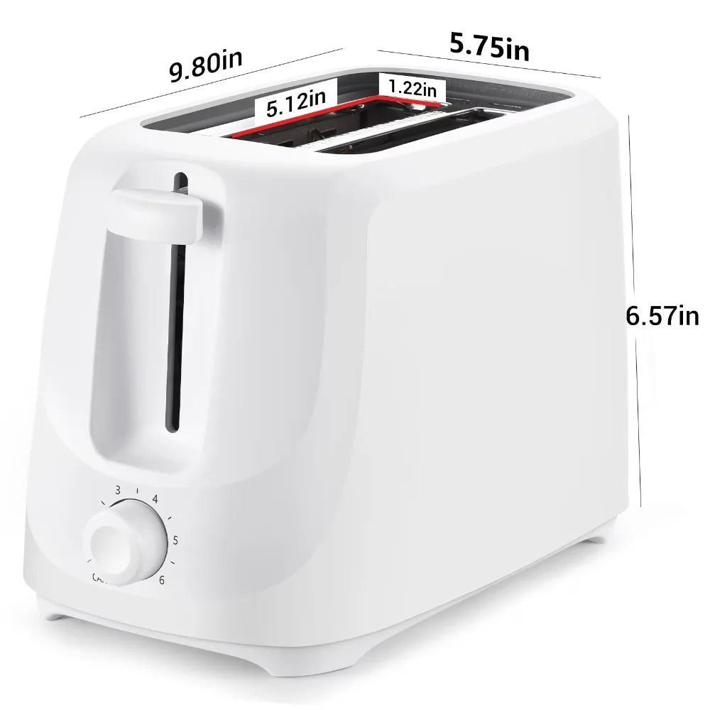 2-Slice White Toaster