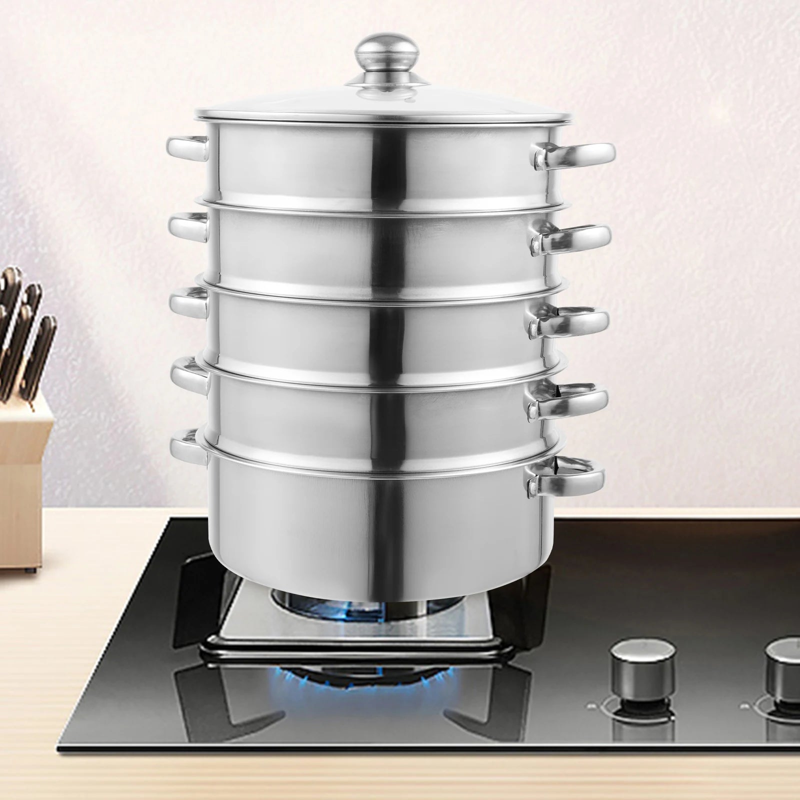 5-Tier Stainless Steel Steamer