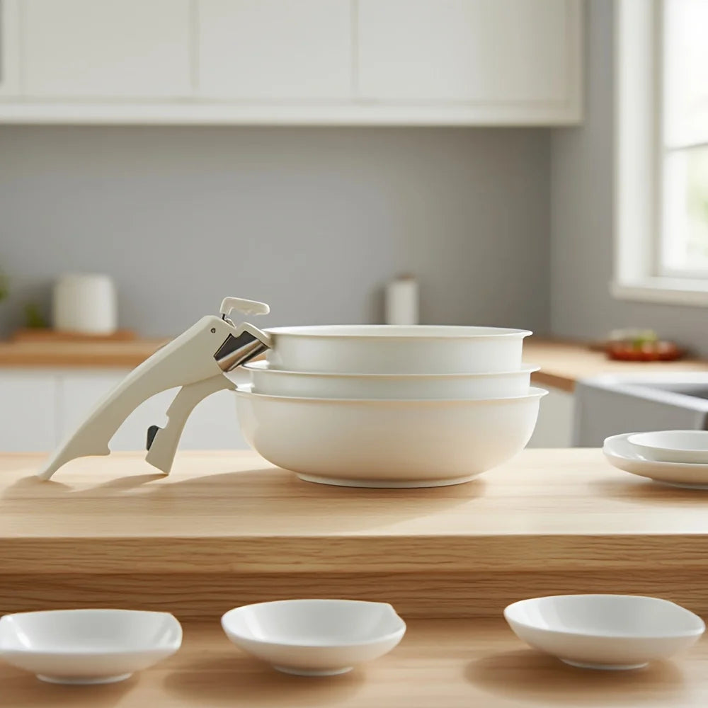 3-Piece Removable Handle Cookware Set
