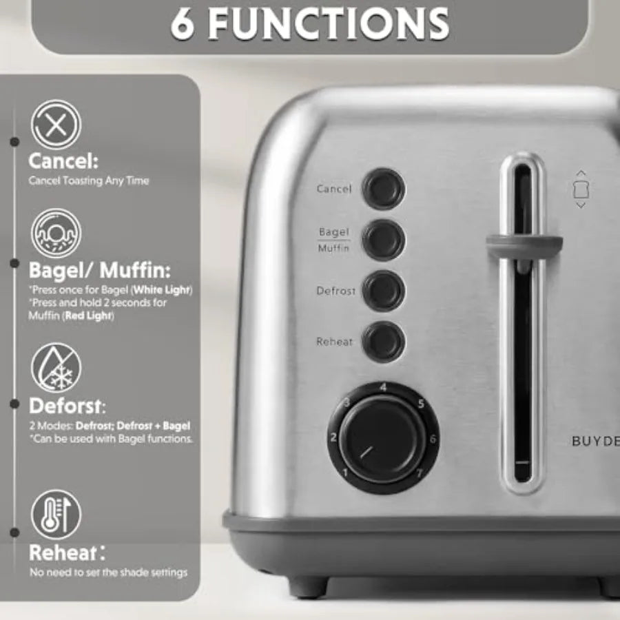 Retro Wide-Slot Toaster