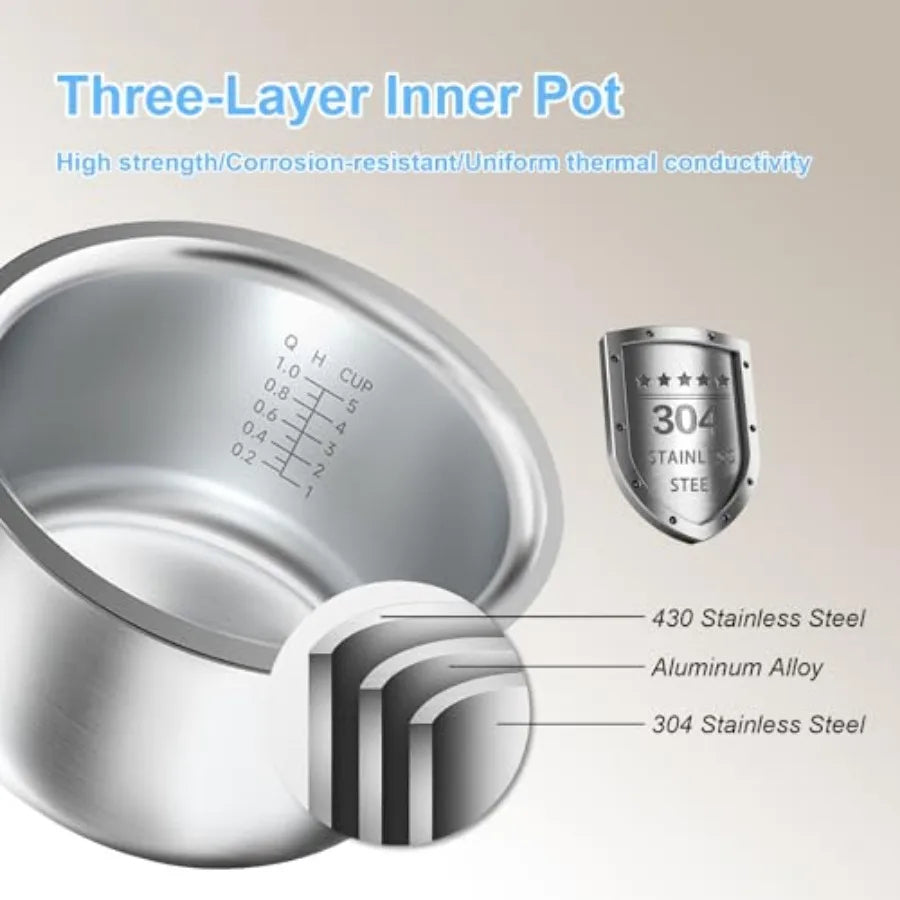 5-Cup Low-Sugar Rice Cooker