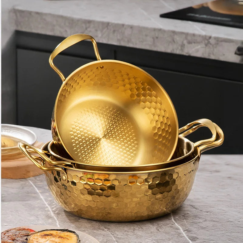 3-Piece Golden Pot Set