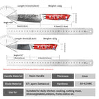 5-Piece Damascus Knife Set