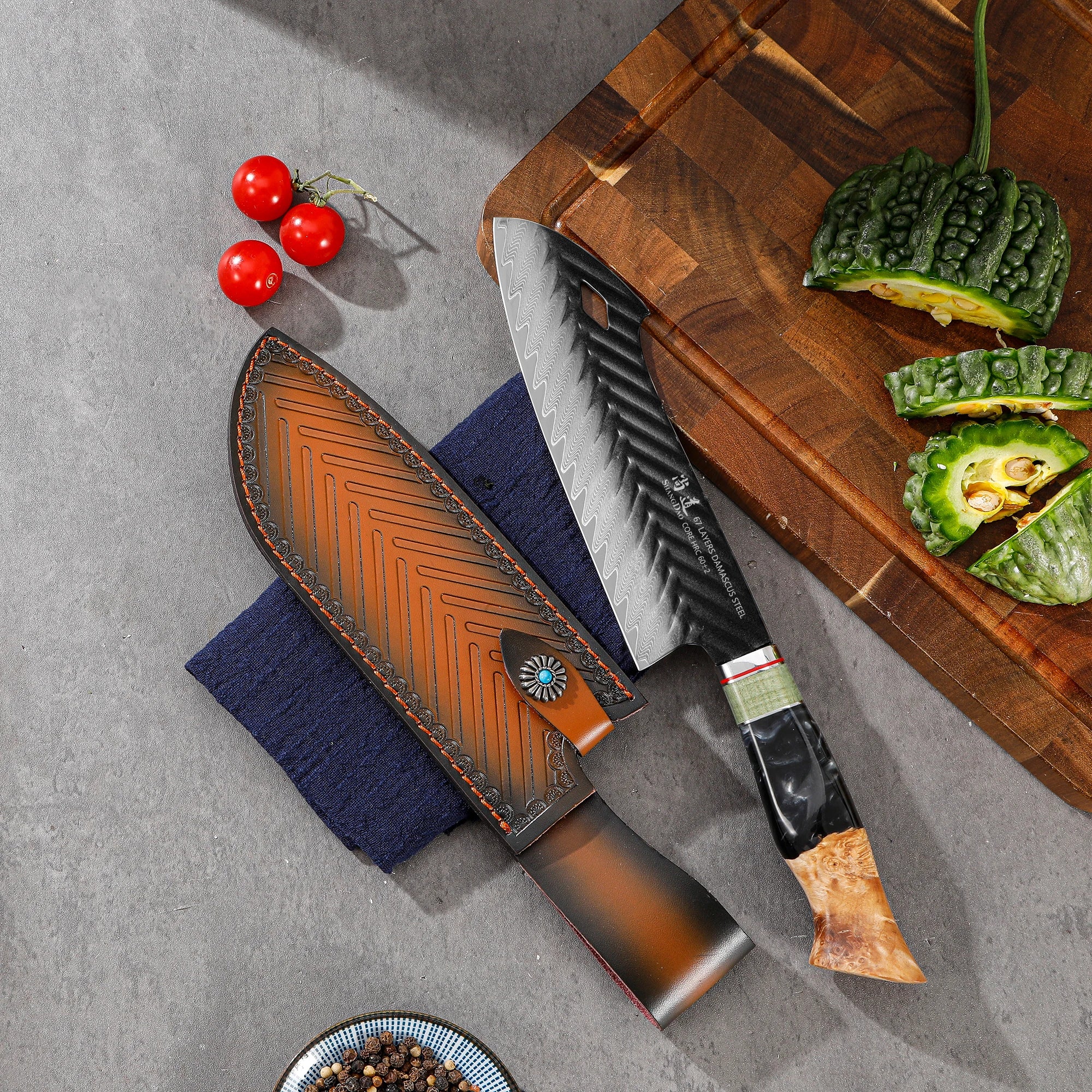 Damascus Santoku Knife