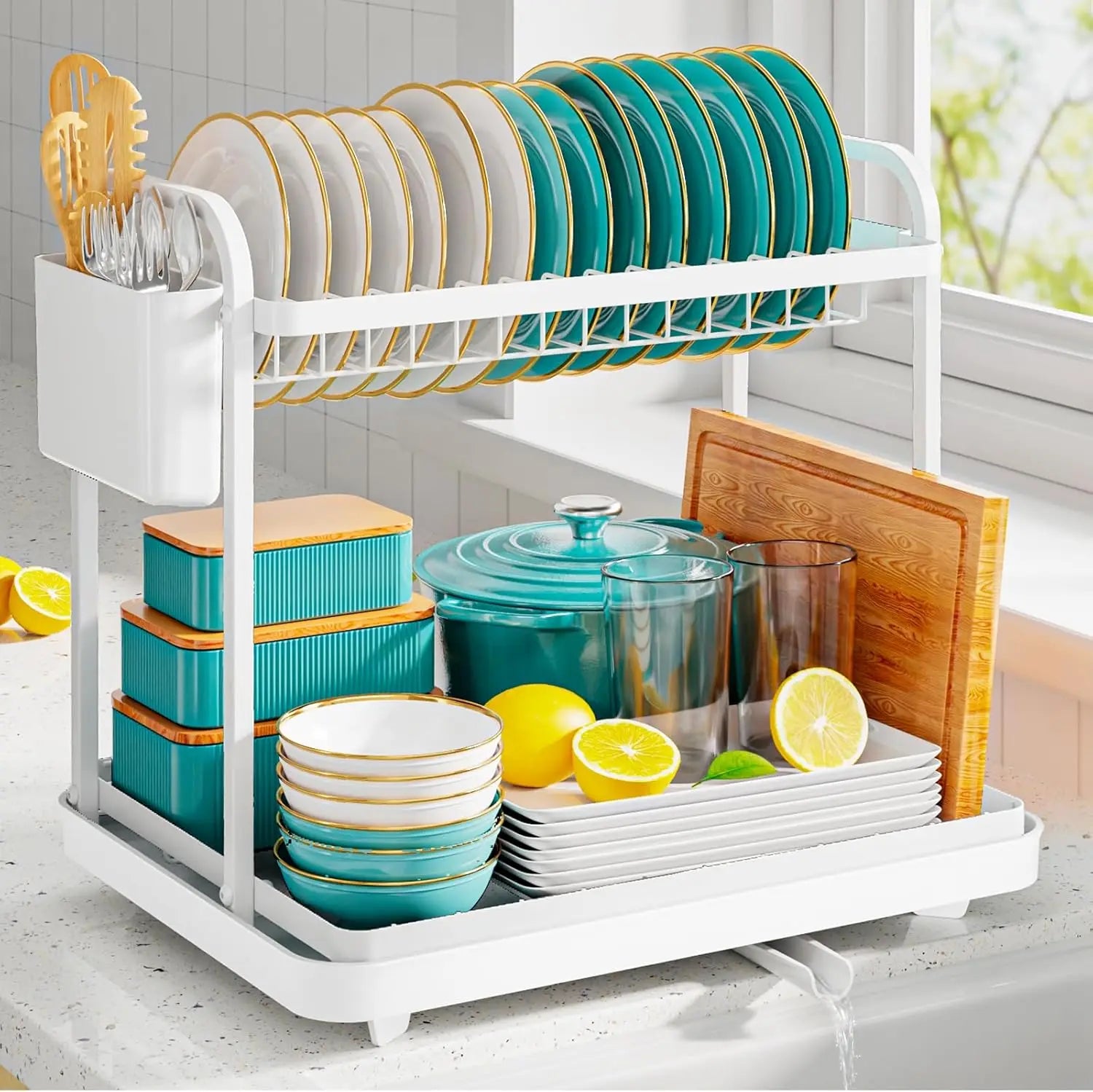 2-Tier Dish Drying Rack