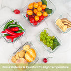 8-Piece Glass Food Container Set