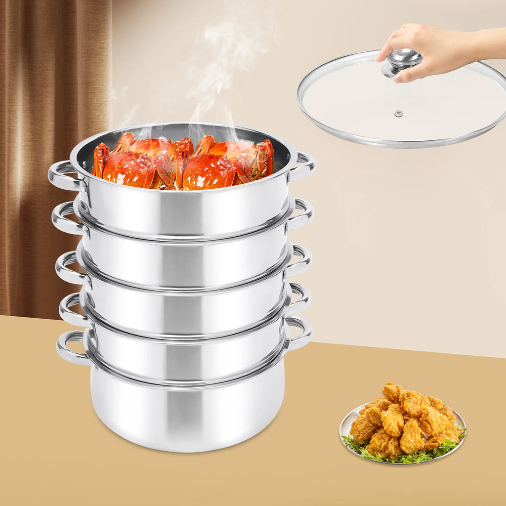 5-Tier Stainless Steel Steamer