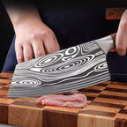 Laser-Etched Meat Cleaver