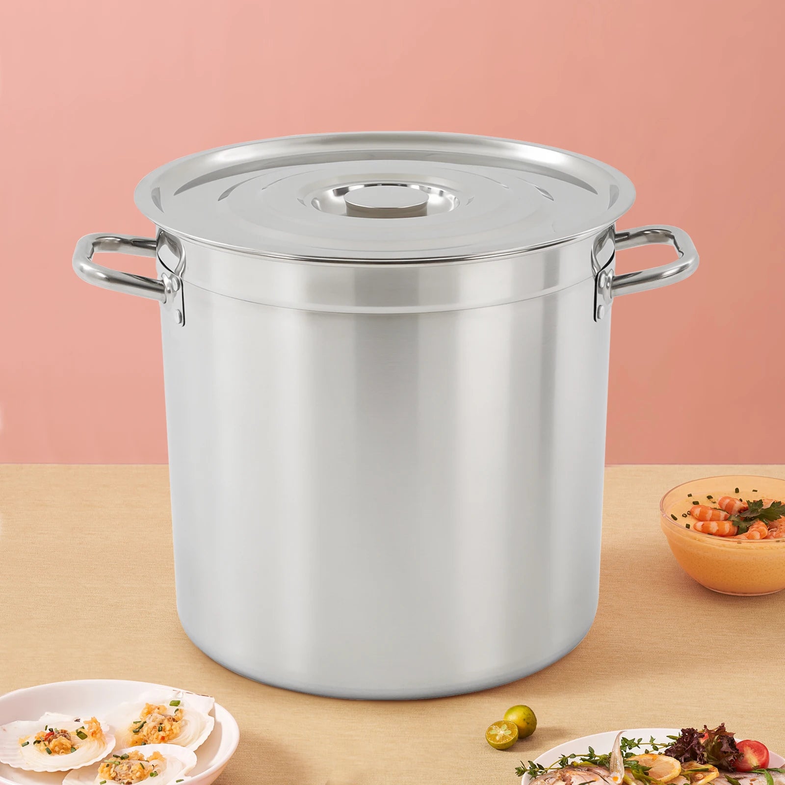 Large Stainless Steel Soup Pot