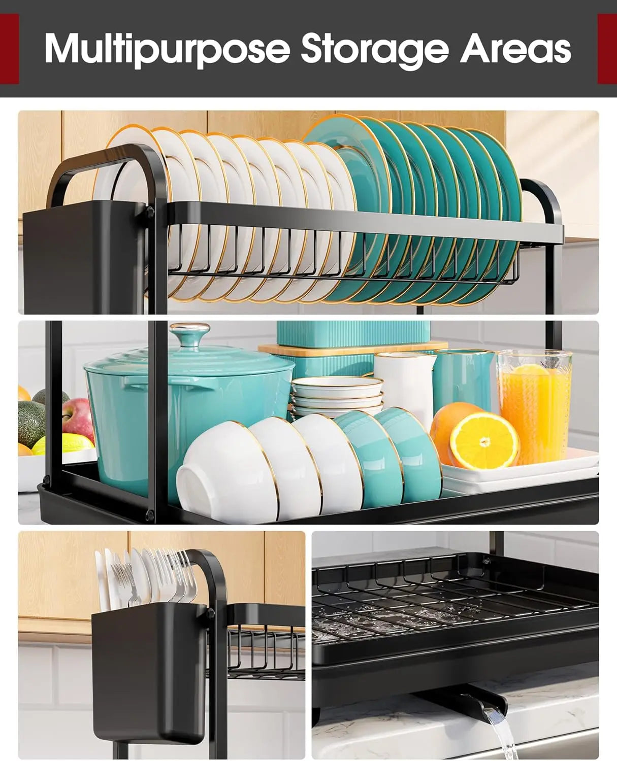 2-Tier Dish Drying Rack