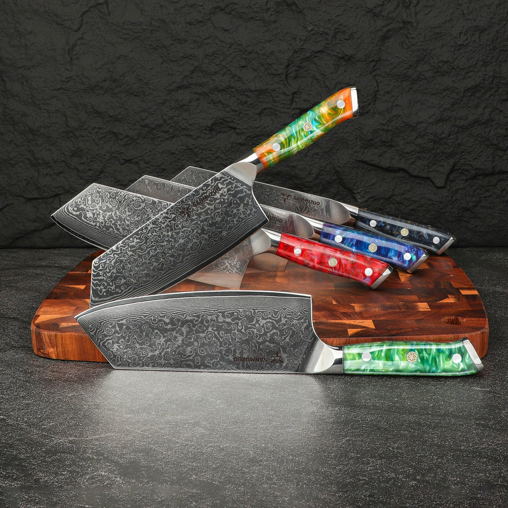 Damascus Nakiri Knife