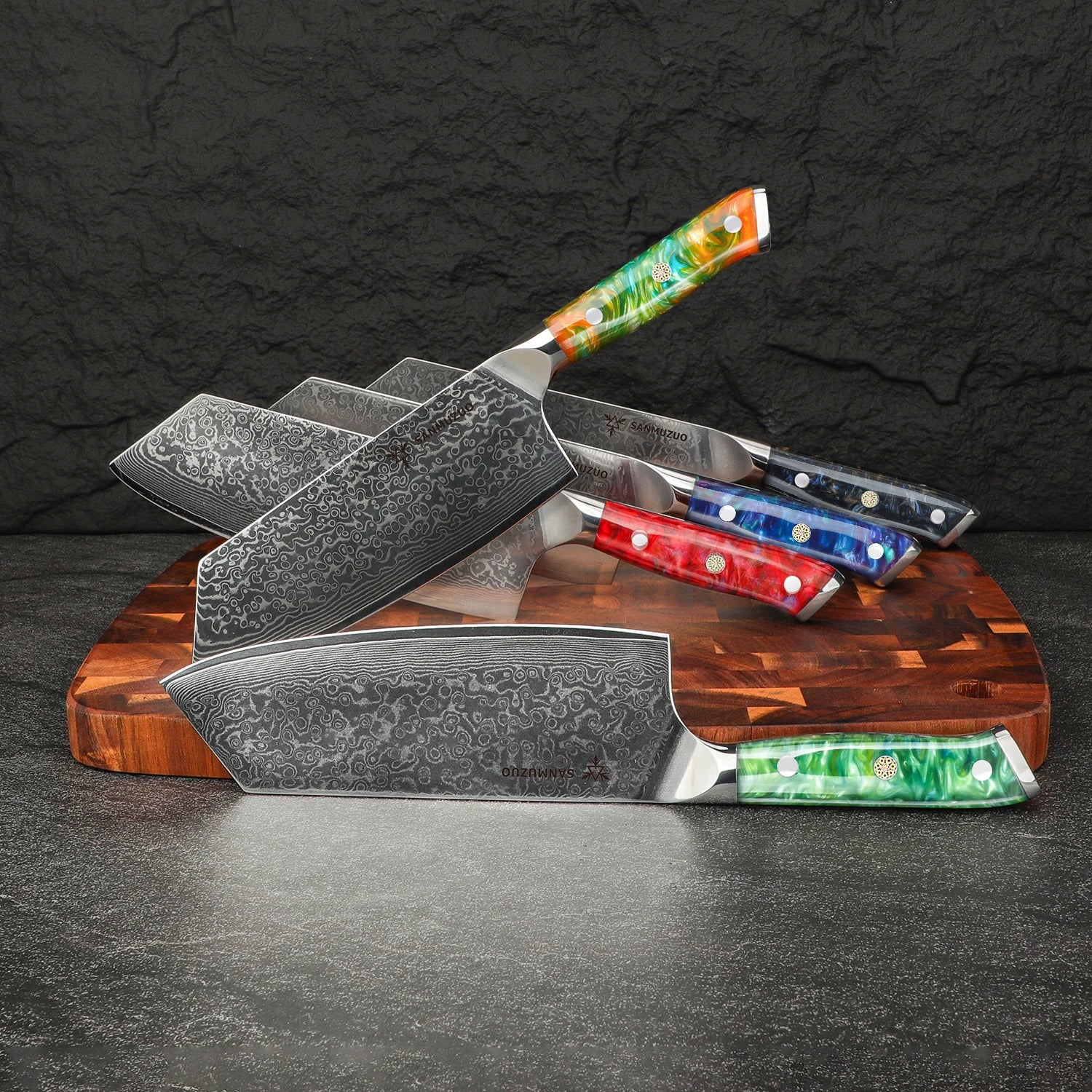 Damascus Nakiri Knife