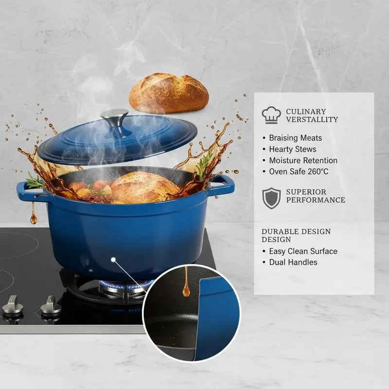 Enameled Cast Iron Dutch Oven