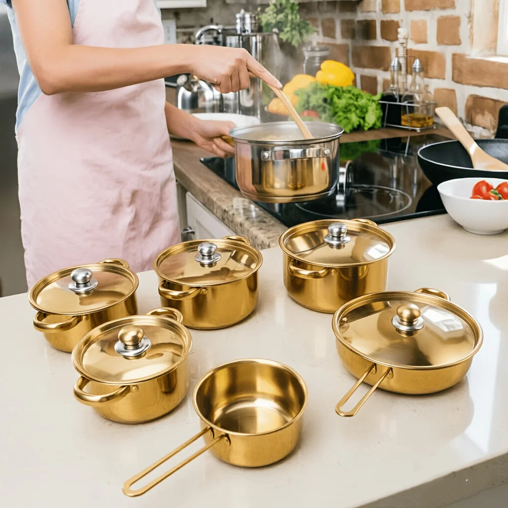 12-Piece Stainless Steel Cookware Set