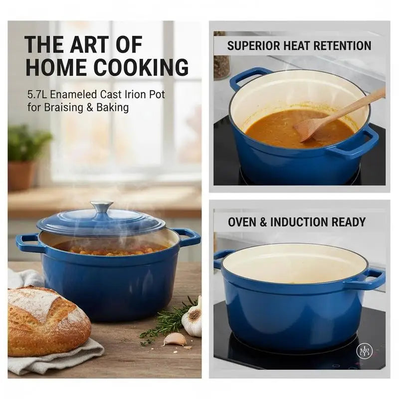 Enameled Cast Iron Dutch Oven