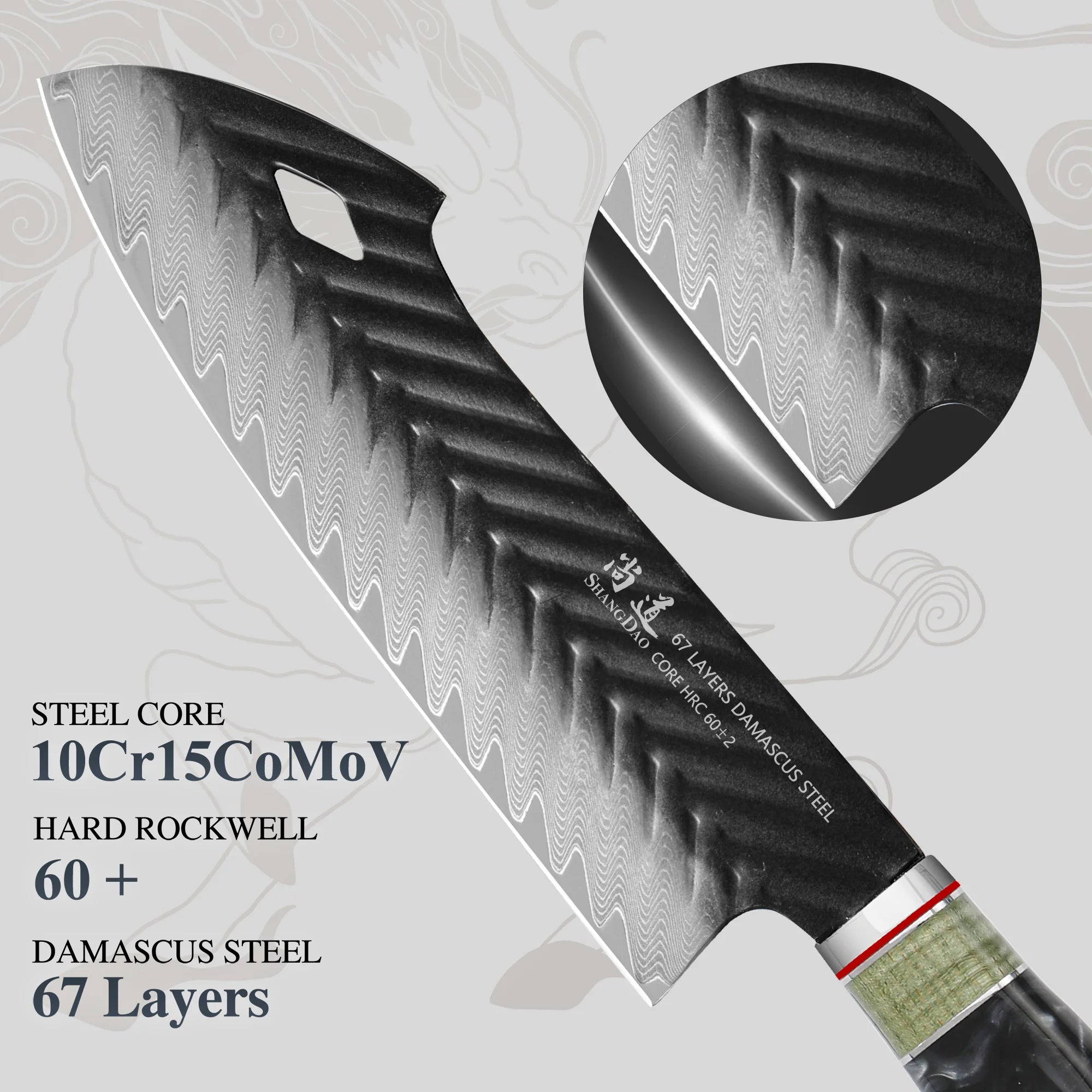 Damascus Santoku Knife