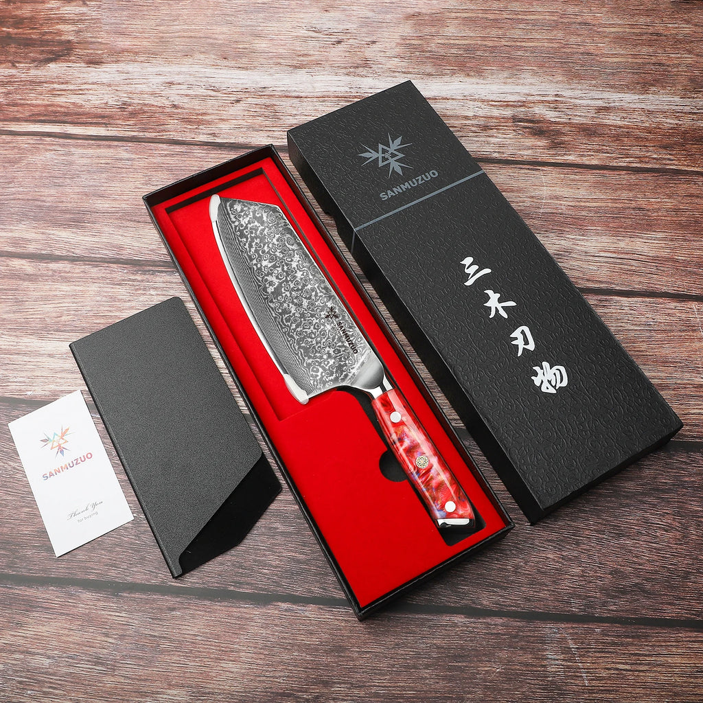 Damascus Nakiri Knife