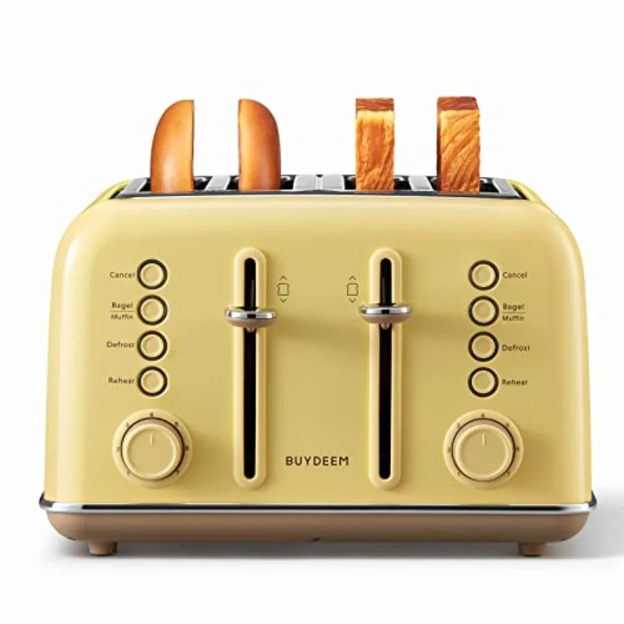 Retro Wide-Slot Toaster