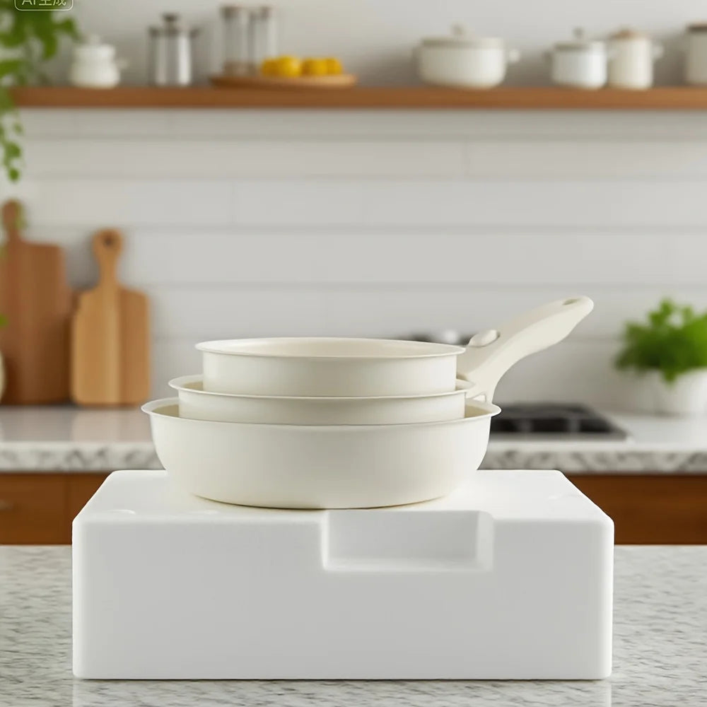 3-Piece Removable Handle Cookware Set