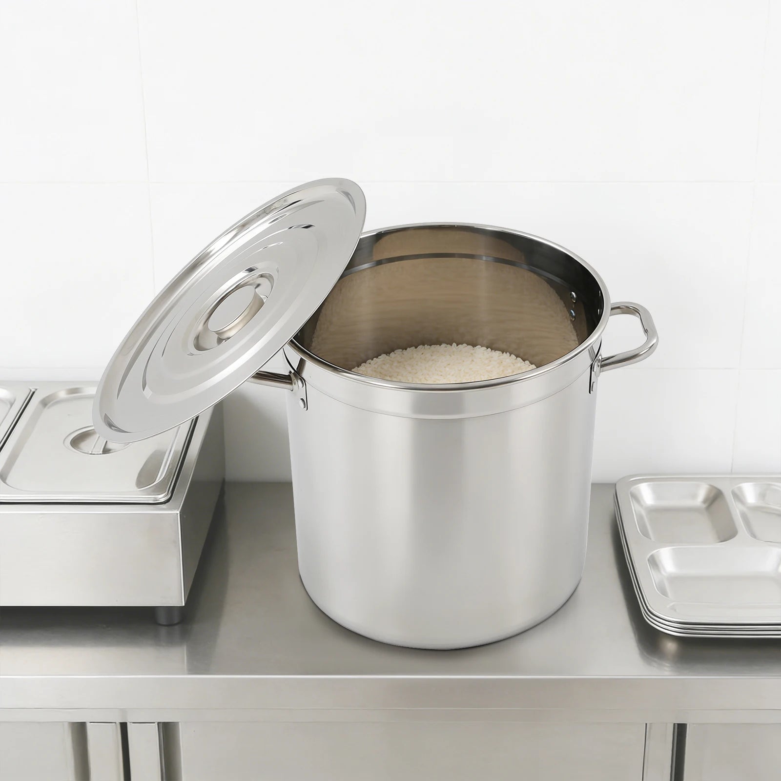Large Stainless Steel Soup Pot