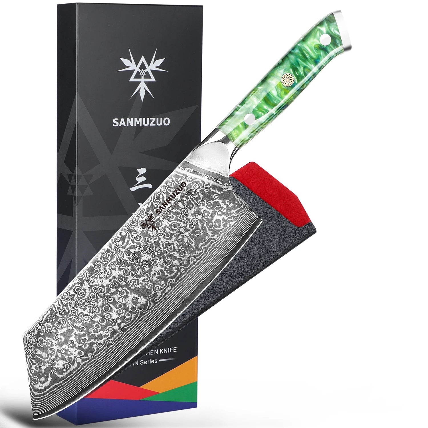 Damascus Nakiri Knife