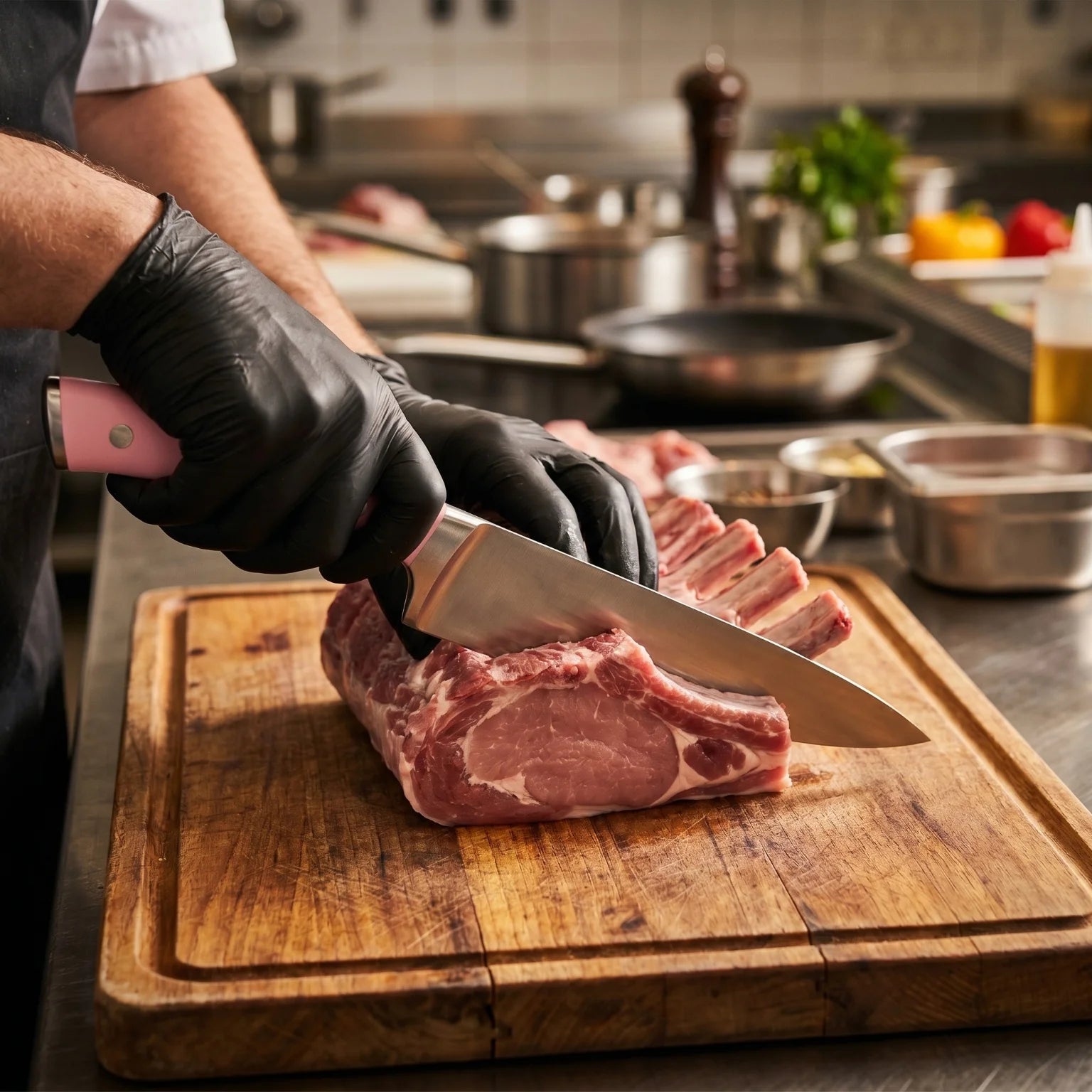 Pink Kitchen Knife Set