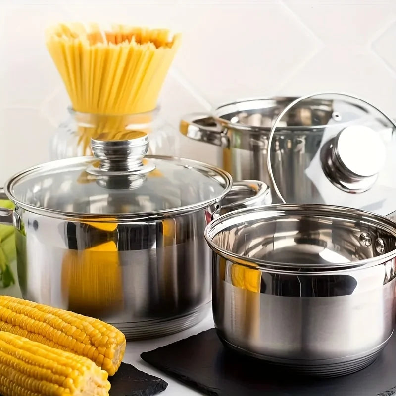 12-Piece Stainless Steel Cookware Set