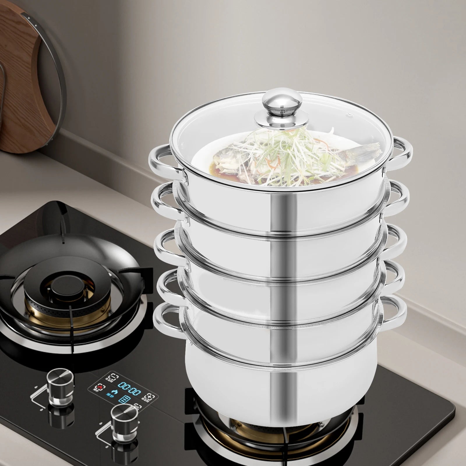 5-Tier Stainless Steel Steamer