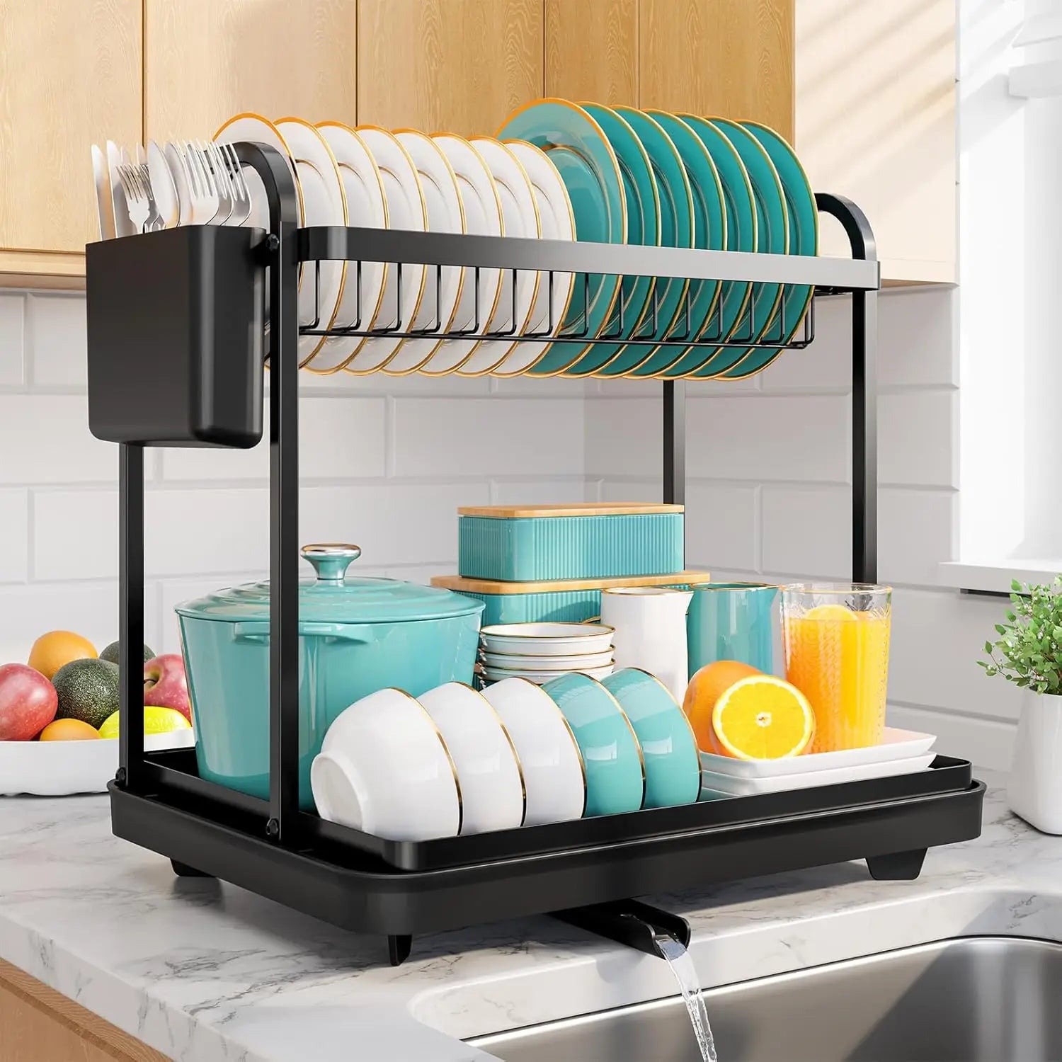 2-Tier Dish Drying Rack