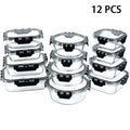 12-Piece Glass Meal Prep Container Set