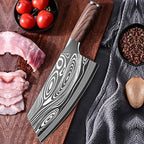 Laser-Etched Meat Cleaver