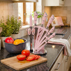 Pink Kitchen Knife Set