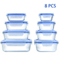 8-Piece Glass Food Container Set