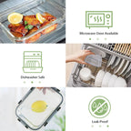 12-Piece Glass Meal Prep Container Set