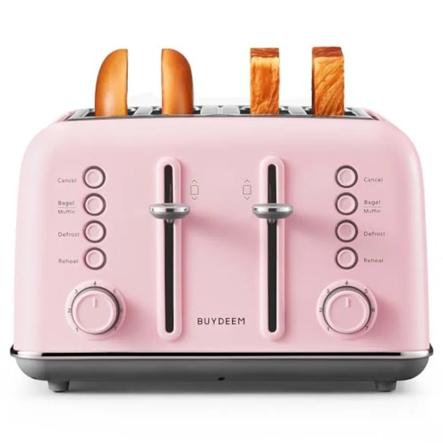 Retro Wide-Slot Toaster