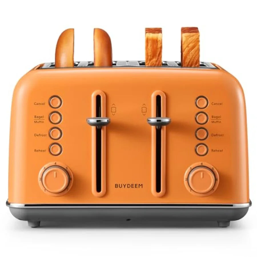 Retro Wide-Slot Toaster