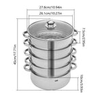 5-Tier Stainless Steel Steamer