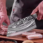 Laser-Etched Meat Cleaver