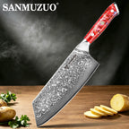 Damascus Nakiri Knife