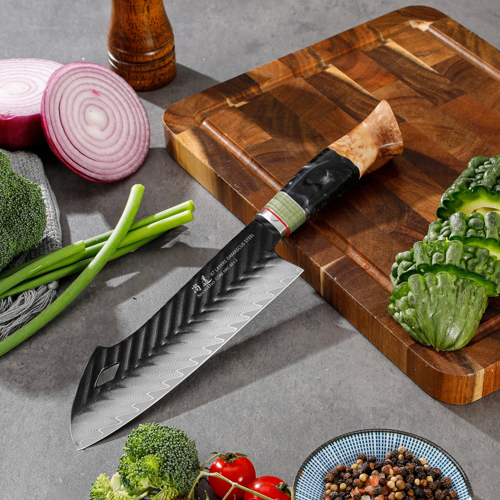 Damascus Santoku Knife