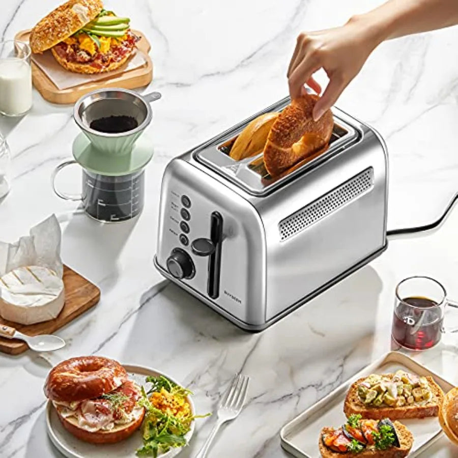 Retro Wide-Slot Toaster
