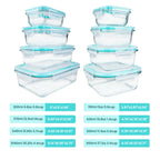 8-Piece Glass Food Container Set